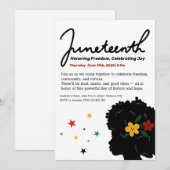 Invitation à la célébration du Juneteenth – Libert (Devant / Derrière)