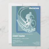 Invitation à la célébration d'un événement de VTT  (Devant)