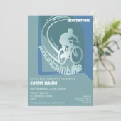 Invitation à la célébration d'un événement de VTT  (Debout devant)