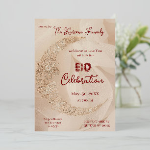 Invitation à la célébration élégante de l'Aïd Inv