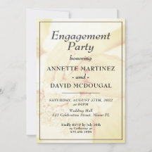 Invitation à la célébration fiançailles et mariage
