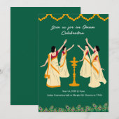invitation à la célébration onam (Devant / Derrière)