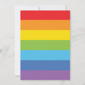 Invitation à la célébration Rainbow (Dos)