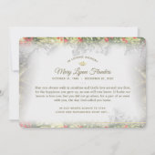 Invitation à la cérémonie commémorative de Noël Go (Dos)