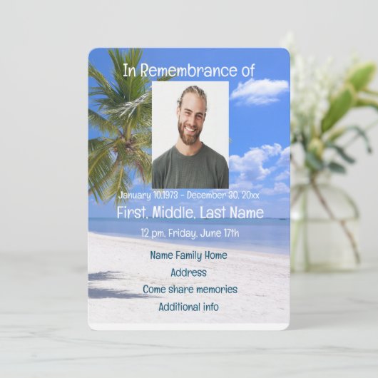 Invitation à la cérémonie commémorative Paradis d (Debout devant)