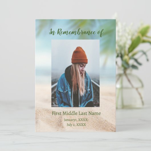 Invitation à la cérémonie commémorative Plage Océa (Debout devant)