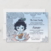 Invitation à la cérémonie d'Annaprashan de la prem (Devant)