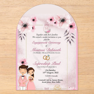 Invitation à la cérémonie de fiançailles - Moutusi