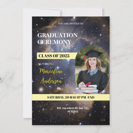 Invitation à la cérémonie de la promotion 2025 (Devant)
