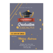 Invitation à la cérémonie de la promotion 2025 de