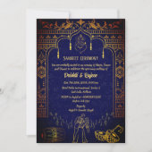 Invitation à la cérémonie de la sangeet avant-Mari (Devant)