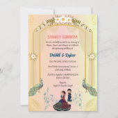 Invitation à la cérémonie de la sangeet avant-Mari (Devant)