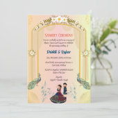 Invitation à la cérémonie de la sangeet avant-Mari (Debout devant)