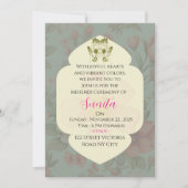 Invitation à la cérémonie de Mehendi de mariage in (Devant)