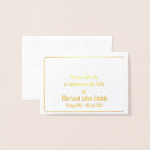 Invitation à la cérémonie de remise de médailles d (Devant avec enveloppe)