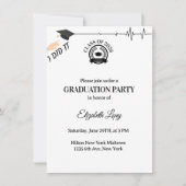 Invitation à la Cérémonie de Remise des Diplômes d (Devant)