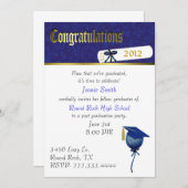 Invitation à la cérémonie de remise des diplômes e (Devant / Derrière)