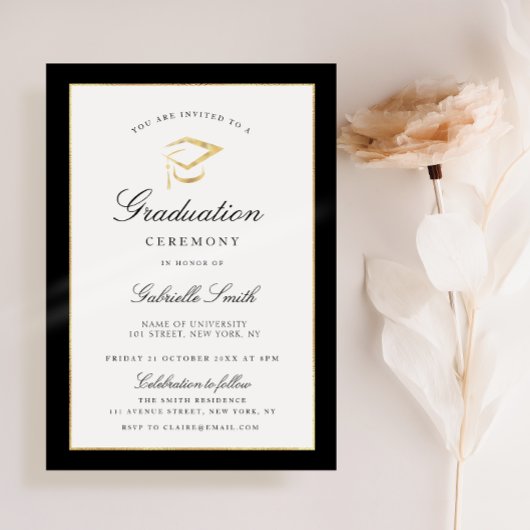 invitation à la cérémonie de remise des diplômes e