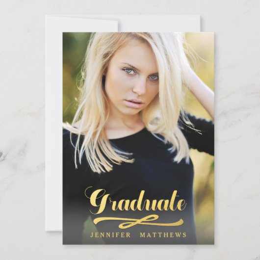 Invitation à la cérémonie de remise des diplômes G (Devant)