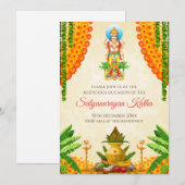 Invitation à la cérémonie de Satya Narayan katha P (Devant / Derrière)