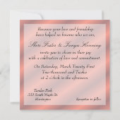 Invitation à la cérémonie des Mariages gays lesbie (Dos)