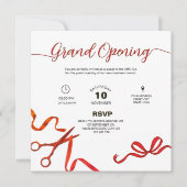 Invitation à la cérémonie d'inauguration avec coup (Devant)