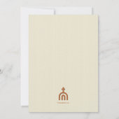 Invitation à la Cérémonie d'Ordination de la Cathé (Dos)