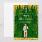 Invitation à la cérémonie du Dhoti (Devant / Derrière)