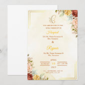 Invitation à la cérémonie du Roka floral, carte Fi (Devant / Derrière)