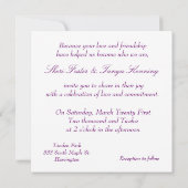 Invitation à la cérémonie gay Lesbian Rainbow Mari (Dos)