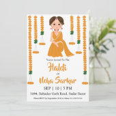 invitation à la cérémonie haldi (Debout devant)