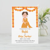 invitation à la cérémonie haldi (Debout devant)