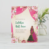 Invitation à la cérémonie Half Saree sous forme de (Debout devant)