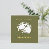 Invitation à la chasse à la sauvagine (Debout devant)