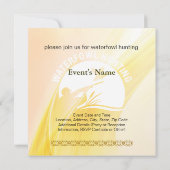 Invitation à la chasse à la sauvagine (Dos)