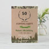 Invitation à la chasse au cerf d'Antler (Debout devant)