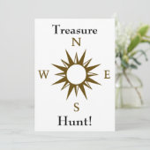 Invitation à la chasse au trésor (Debout devant)