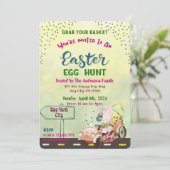 Invitation à la chasse aux oeufs (Debout devant)