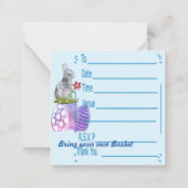 Invitation à la chasse aux œufs (Dos)