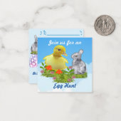 Invitation à la chasse aux œufs (Devant/Arrière en situation)