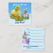 Invitation à la chasse aux œufs (Devant / Derrière)