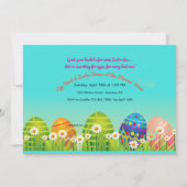 Invitation à la chasse aux oeufs de Pâques (Dos)