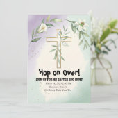 Invitation à la chasse aux oeufs de Pâques (Debout devant)