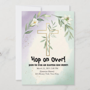 Invitation à la chasse aux oeufs de Pâques