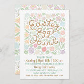 Invitation à la chasse aux oeufs de Pâques (Devant / Derrière)