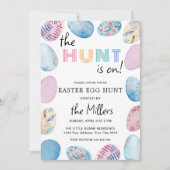 Invitation à la chasse aux œufs de Pâques (Devant)