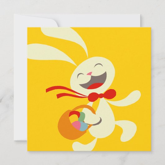 Invitation à la chasse aux oeufs de Pâques (Devant)