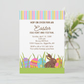 Invitation à la chasse aux œufs de Pâques (Debout devant)