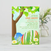 Invitation à la chasse aux oeufs de Pâques (Debout devant)
