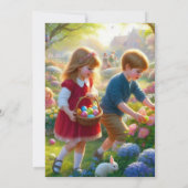 Invitation à la chasse aux œufs de Pâques (Dos)